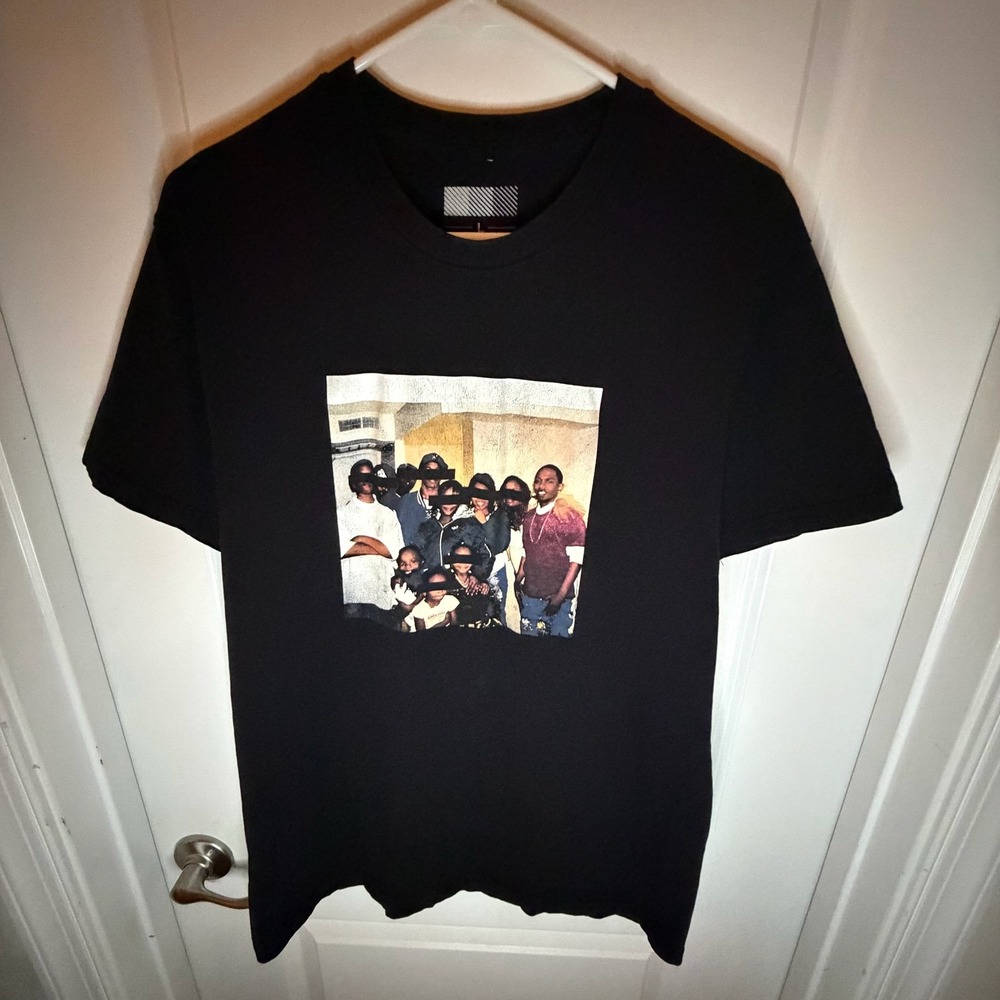 Kendrick Lamar Good Kid MAAD City Graphic T-Shirt Black Mens Large GKMC Album